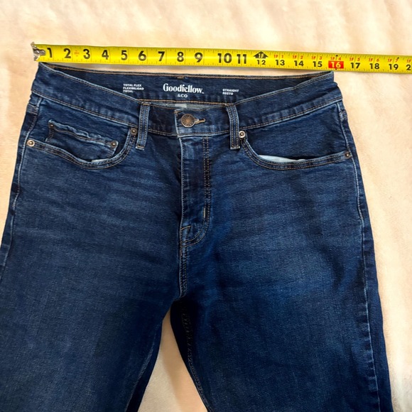 Goodfellow & Co Men's 34x32 Total Flex Straight Leg Jeans Dark Wash Denim - Picture 5 of 6